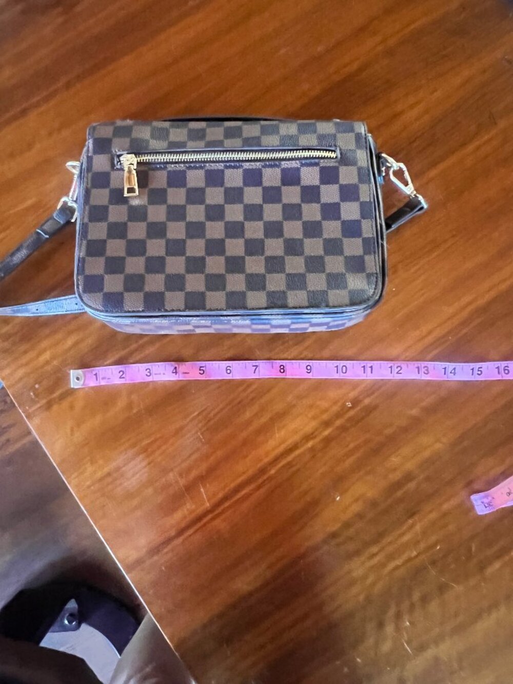 Walmart Checked Crossbody Bag - Picture 4 of 5